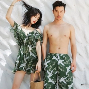 Áo tắm nữ ba mảnh Hàn Quốc suối nước nóng nhỏ nước hoa mỏng bụng thon gợi cảm cặp đôi kỳ nghỉ áo bơi bikini - Vài đồ bơi