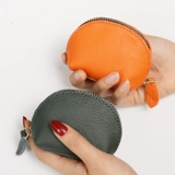 Бумажник, модная кожаная сумка через плечо, маленький кошелек с молнией, монеты, 2020, европейский стиль, из натуральной кожи, простой и элегантный дизайн