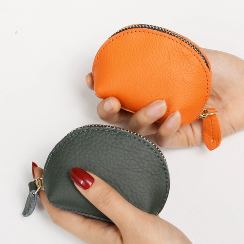 Бумажник, модная кожаная сумка через плечо, маленький кошелек с молнией, монеты, 2020, европейский стиль, из натуральной кожи, простой и элегантный дизайн