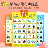 Познавательный флип-чарт для раннего возраста, игрушка на стену, со звуком, раннее развитие, образование и воспитание детей, грамотность