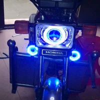 Đèn pha Sundiro Honda CG125 ZJ125 Hạnh phúc XF125 đèn pha Xenon đèn thiên thần lắp ráp ống kính - Đèn HID xe máy đèn siêu sáng cho xe máy