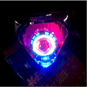 Zongshen ZS250-7 ZS150-38C đèn pha da báo mới Xenon đèn thiên thần mắt quỷ lắp ráp ống kính - Đèn HID xe máy