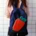 Cà rốt túi nữ trẻ em mềm chị Hàn Quốc phiên bản của Harajuku học sinh trung học hoang dã đơn giản vải ba lô ba lô Ba lô