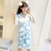Nhật bản tăng lỏng ngắn tay sexy kimono áo choàng mùa hè ladies casual sinh viên áo choàng tắm đồ ngủ dịch vụ nhà đồ ngủ phi bóng Night Robe