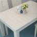 80 openwork ren miễn phí rửa bàn vải nhựa PVC bàn cà phê vải placemat khăn trải bàn không thấm nước chống co giãn