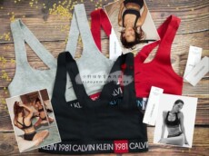 Бюстгальтер 国现加拿大ck专柜calvin klein背心无钢圈运动内衣美背文胸1981款