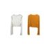 Một nước hit màu lượn sóng side knit áo len nữ mùa hè dài tay áo sơ mi bằng gỗ tai side slim phần mỏng sản phẩm mới 2 màu Đan Cardigan