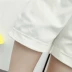 Mùa xuân và mùa hè 2018 của phụ nữ phiên bản Hàn Quốc mới của quần short Xiêm đen giản dị hoang dã - Quần short