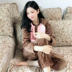 Cặp đôi đồ ngủ nam và nữ dày flannel cổ tròn tay áo dài ấm áp lông cừu san hô phục vụ nhà phù hợp với áo khoác mùa thu đông - Pyjama áo kiểu nữ đẹp Pyjama