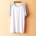 T-shirt ngắn tay nam mùa hè phương thức rags lỏng đồ ngủ giản dị dịch vụ nhà tops có thể được đeo đồ lót ibasic Pyjama