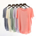 Có thể được đeo bên ngoài mùa hè mỏng ladies Hàn Quốc phiên bản của tre cotton ngắn tay T-Shirt lỏng thường nhà dịch vụ đồ ngủ tops Pyjama
