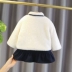 Quần áo bé gái Hàn Quốc quần áo mùa đông siêu phong cách nước ngoài mới dày ấm quần áo trẻ em phù hợp váy bé một tuổi 