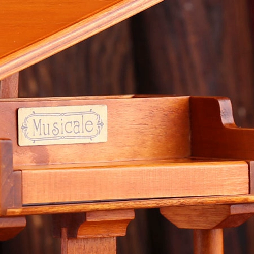 Ретро деревянное пианино, музыкальная шкатулка, деревянная игрушка, подарок на день рождения