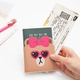 Hàn Quốc mua gói chính hãng thỏ Brown Xiong Ke Ni trong suốt hộ chiếu PVC - Túi thông tin xác thực túi đựng giấy tờ tùy thân Túi thông tin xác thực
