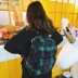 Ramen bóng 2018 Nhật Bản ba lô Harajuku nữ giản dị lưới hoang dã retro ba lô len sinh viên