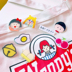 Hàn quốc cá tính dễ thương phim hoạt hình acrylic túi anime badge Nhật Bản Harajuku phong cách mềm chị trâm phụ kiện pin Trâm cài