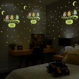 Мультяшная детская съемная флуоресцентная наклейка для раннего возраста на стену