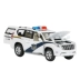 Shenghui Toyota Prado xe cảnh sát mô phỏng đồ chơi xe hợp kim mô hình kéo lại âm thanh và ánh sáng mở cửa đồ chơi xe off-road - Chế độ tĩnh mô hình xe container Chế độ tĩnh