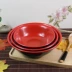 Melamine giả sứ nhà hàng đồ ăn gia dụng đồ ăn cá súp cháo cơm bát mì cay nóng ramen đỏ đen miệng lớn - Đồ ăn tối