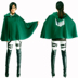 Đặc biệt cung cấp tấn công khổng lồ COS toàn bộ Allen ba sergeant điều tra Corps cosplay costume giày tóc giả đồ ngủ cosplay thỏ Cosplay