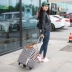Xe đẩy túi túi du lịch nữ trọng lượng nhẹ nhỏ Hàn Quốc phiên bản của nhỏ sinh viên tươi không thấm nước công suất lớn du lịch đường ngắn túi duffel