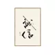 Tranh trang trí Thiền phong cách Trung Quốc mới, tranh treo màu gỗ, tranh chặn hộp mét, tranh tường thư pháp đóng khung, tranh học tranh chữ