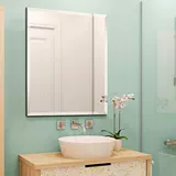 Простая европейская паста паста настенный зеркало для ванной комнаты безрамные ручные