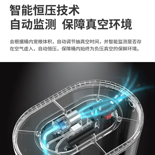 Aah youha Smart Vacuum Storage Barrel Barrel Food Food Food Food Food, мягкая и немой тихо