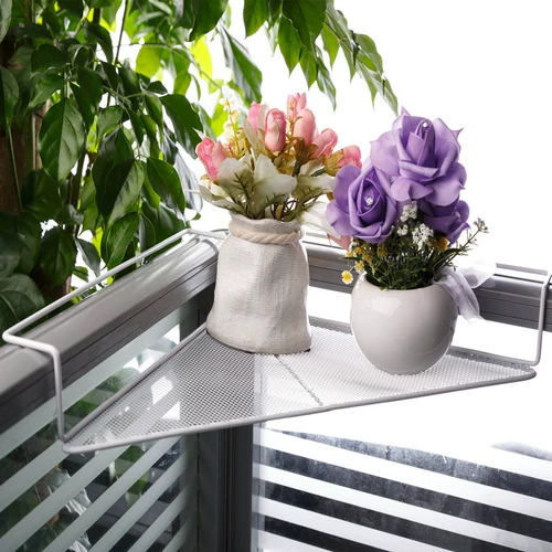 Офис -треугольник много -слойный цветочный стенд на рабочем столе стенда -на полке полки балкон забор подвеска