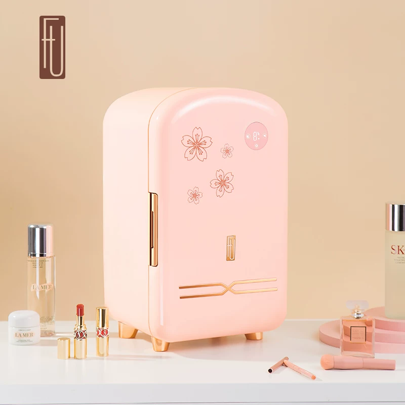 Японский FU Beauty холодильник умный Hennight температури холодильная библиотека статический 12L свежий 8 °C косметика хранение