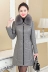 2019 mới Áo khoác da Hained dành cho nữ mùa đông mặc áo khoác da cừu dài vừa phải xuống áo khoác cotton dày cỡ lớn - Quần áo da