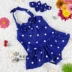 2017 baby wave point dễ thương áo tắm một mảnh trẻ em trẻ sơ sinh Hàn Quốc hot size size tóc cô gái - Bộ đồ bơi của Kid