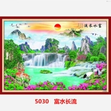 Caiyuan Rolling Landscape Painting Гостиная комната домашняя стена живопись китайская живопись новогодняя картина печати живопись.