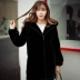 2018 mùa đông mới lông ấm áo khoác áo khoác nữ phần dài Hàn Quốc phiên bản của tự trồng thư rái cá chống lông