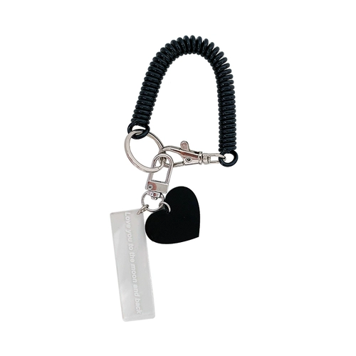 Брендовый брелок, акриловый браслет, дизайнерская оригинальная черная подвеска для влюбленных