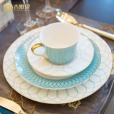 Посуда, бумажные салфетки, комплект, европейский стиль, в американском стиле, легкий роскошный стиль