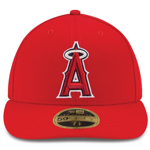 Red MLB Los Angeles Team Acperf GM Player Style Custecued Eaves Baseball Hat Hip -Hiphop Trend