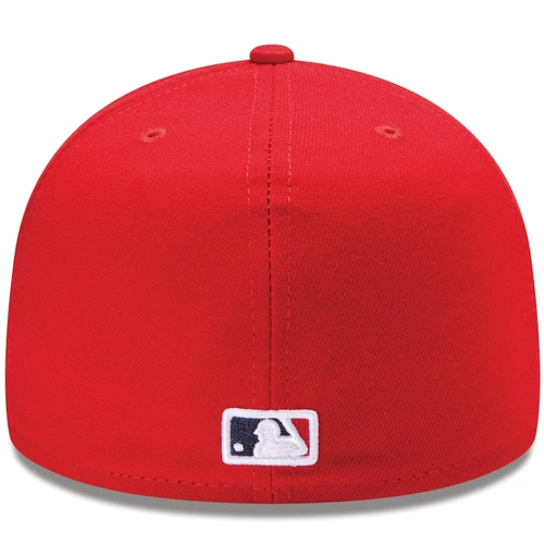 Red MLB Los Angeles Team Acperf GM Player Style Custecued Eaves Baseball Hat Hip -Hiphop Trend