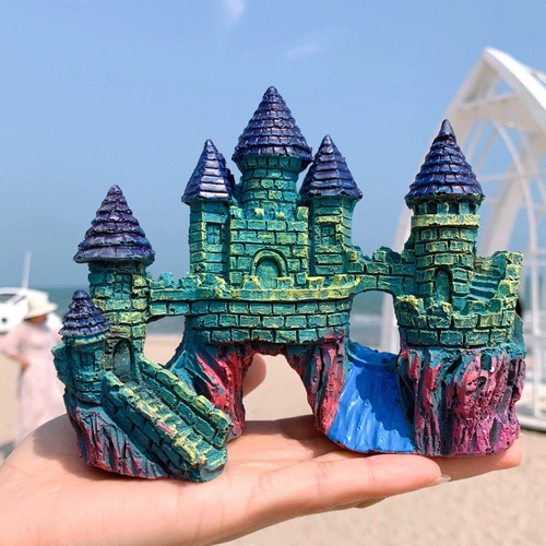 Sansui, декор для аквариума, пирамида, водные растения, альпинарий