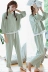 Mùa xuân và mùa hè Hàn Quốc dài tay đồ ngủ nữ phim hoạt hình dễ thương phương thức phần mỏng có thể được đeo bên ngoài của phụ nữ giản dị dịch vụ nhà phù hợp với
