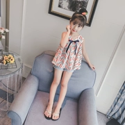 Quần áo trẻ em cô gái mùa hè 2018 mới t- shirt trẻ em Hàn Quốc phiên bản của chiếc áo không tay nước ngoài khí hoa t- shirt búp bê áo sơ mi thủy triều