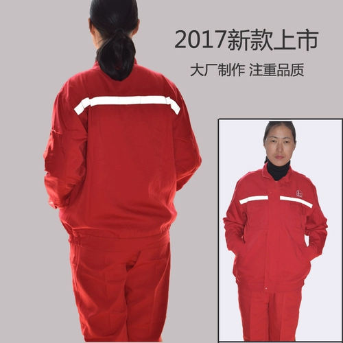 Демисезонный комбинезон, красная униформа медсестры для работы