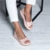 Dép nữ 2019 hè mới đơn giản phiên bản Hàn Quốc của giày hở mũi cá đế xuồng thời trang hoang dã cỡ lớn giày nữ - Sandal dép nữ thời trang Sandal