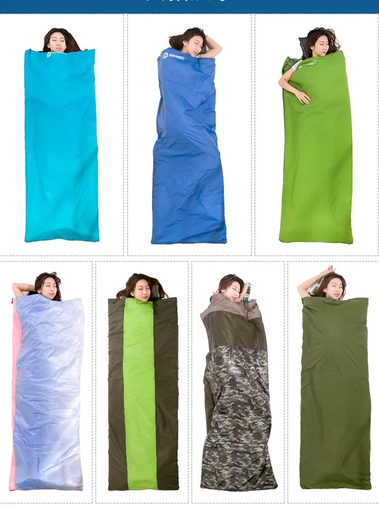 Máy có thể giặt túi ngủ chống lạnh người lớn ngoài trời độc thân người lớn cắm trại trong nhà di động mùa xuân hè thu mỏng xuống - Túi ngủ