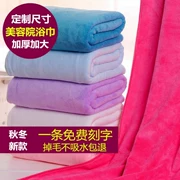 1m khăn trải giường giường X2 m vẻ đẹp đặc biệt tắm salon khăn bông với lỗ lớn massage khăn sofa trị chân khăn - Khăn trải giường