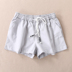Chất lượng khen ngợi phiên bản của các loại mùa hè đàn hồi eo nghệ thuật quần short hoang dã mỏng quần chân rộng WB3239-3236 quần sọt kaki nữ Quần short