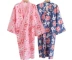 Couple áo ngủ Nhật Bản kimono nam của phụ nữ mùa xuân và mùa thu bông ngắn tay áo choàng tắm và áo gió mùa hè phần mỏng