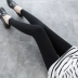 Phương thức xà cạp phụ nữ phần mỏng bên trong và bên ngoài mặc chín điểm bông chân quần bước chân mùa thu quần quần bông len quần Quần tây thường