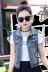 Mùa xuân 2019 của phụ nữ Hàn Quốc hoang dã không tay denim vest vest nữ mùa hè mới ngắn áo khoác mỏng áo khoác nhỏ - Áo vest áo parka nữ Áo vest