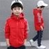 Áo khoác bé trai phong cách xuân thu 2022 phong cách nước ngoài mới phần mỏng áo khoác trẻ em cỡ vừa và lớn xu hướng quần áo trẻ em thông thường